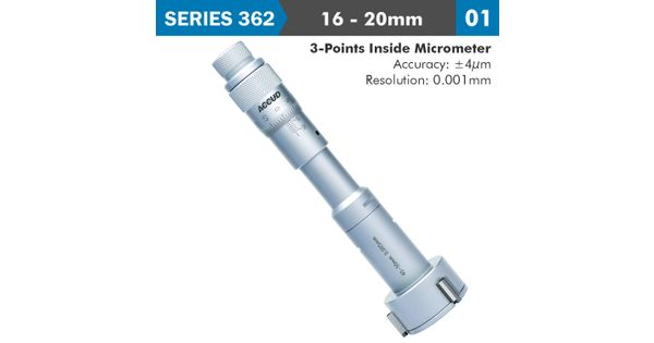 3 Points Inside Micrometer 16-20mm 0.004mm Acc. 0.005mm Grad. product image