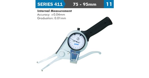 Int. Dial Caliper Gauge 75-95mm 0.04mm Acc. 0.01mm Grad. Jaw Length 10 product image