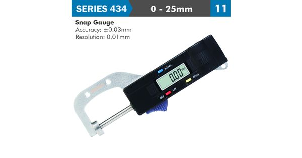 Digital Snap Gauge 0-25mm 0.01mm Res. product image