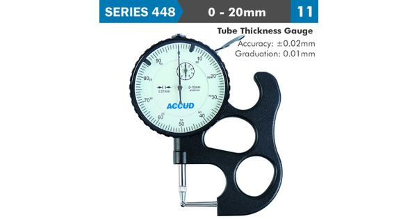Tube Thickness Gauge 10mm 0.02mm Acc. 0.01mm Grad. product image