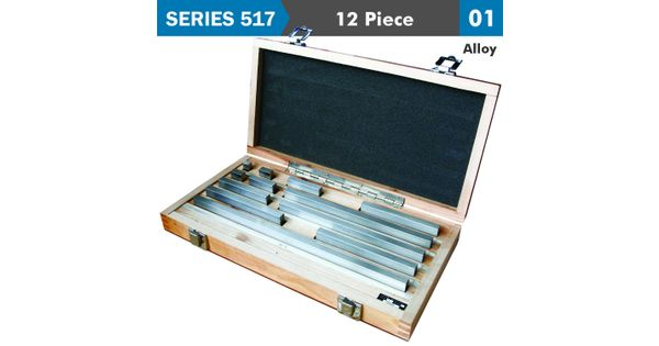 Gauge Block Set Alloy Steel 12pc 10-291. 8mm Iso3650 Grade 0 product image