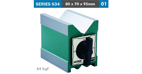 Magnetic V-block 80x70x95mm 64kgf product image