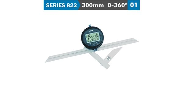 Digital Protractor Blade 360 Deg. 5' Acc. S/steel 0.1 Deg. Res. product image