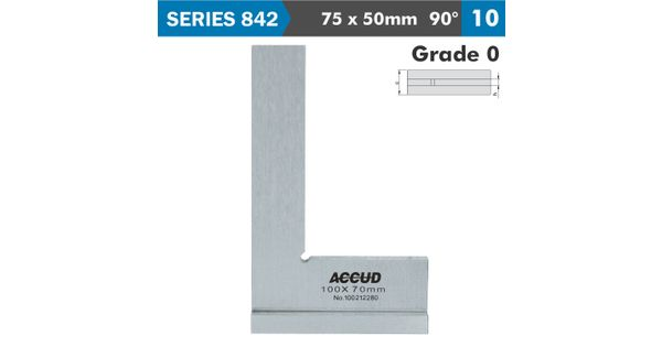 Flat Edge Square 90 Deg. Wide Base 75x50mm Din875 product image
