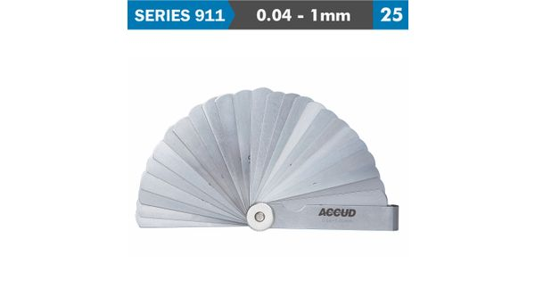 Feeler Gauge 75mm 0.04-1.00mm 25leaves Din2275 product image