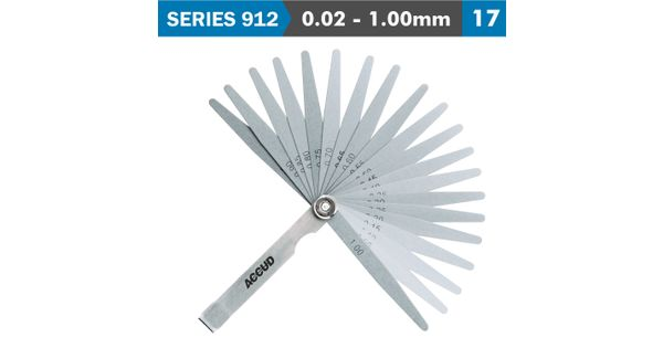 Feeler Gauge 100mm 0.02 - 1.00mm 17 Leaves Din2275 product image