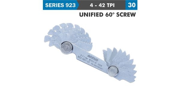 Pitch Gauge 4-42tpi 30 Leaves Unified 60deg. Screw 0.07mm Acc. product image