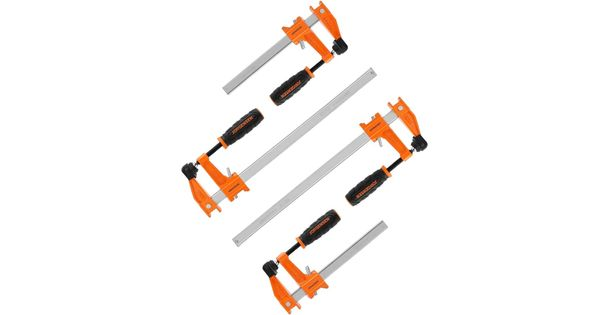 Jorgensen Medium Duty Steel Bar Clamp 4pc Set 2 X 150mm & 2 X 305mm product image