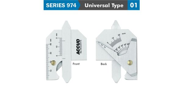 Welding Gauge 7 X Measuring Appl. 10,20,1-35,40mm,60deg Range S/steel product image