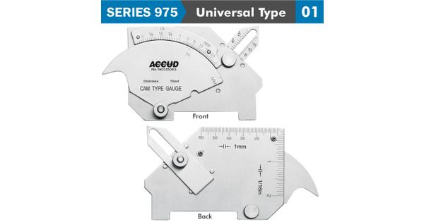 Welding Gauge 7 X Measuring Appl. 25,20mm,60deg. Range S/steel product image