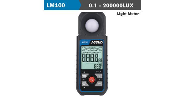 Light Meter 0.1-200000lux Range 6% Accur 400-700mm Light Wave Length product image