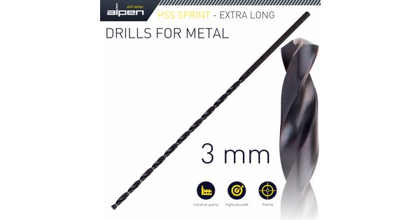 Hss Drill Bit 3mm 150x100 Extra Long product image