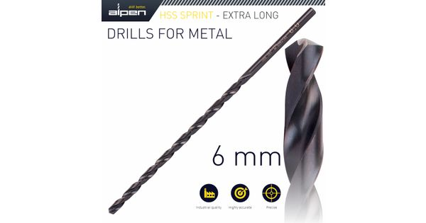 Hss Drill Bit 6mm 205 X 140 Extra Long product image