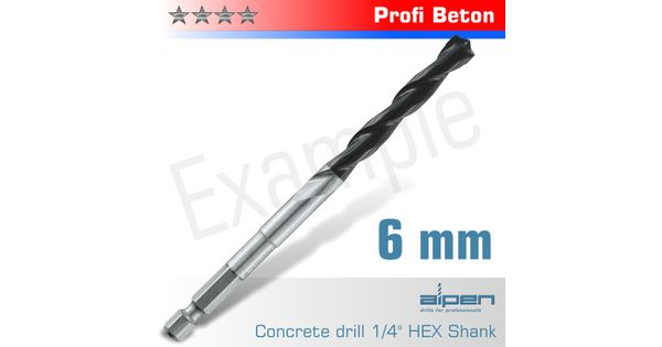 Concrete Profi Beton Drill Bit 6mm Hex Shank product image
