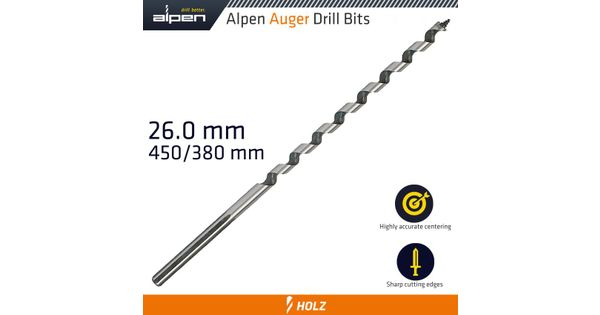 Wood Auger Drill Bit 26 X 450mm product image