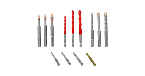 Drill-screwset Kit 13 13 Pcs C Prot,multi 6-kant,sds-plus Force X4 Bit product image
