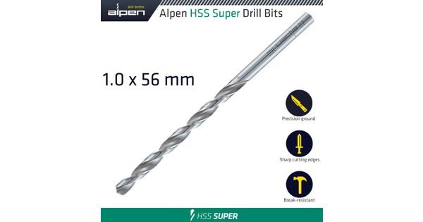 Hss Drill Bit Long 1 X 56mm Bulk product image