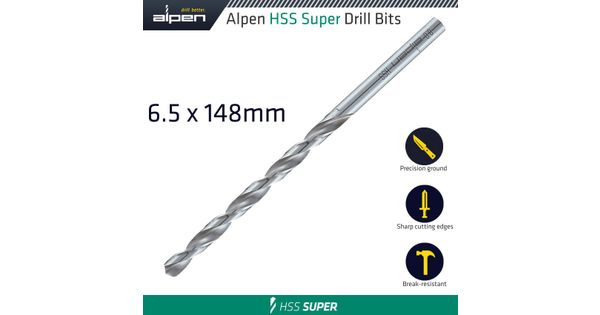 Hss Drill Bit Long 6.5 X 148mm Bulk product image