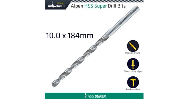 Hss Drill Bit Long 10 X 184mm Bulk product image