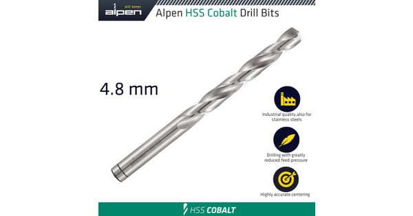 Hss Cobalt Din 338 4.8mm Bulk product image