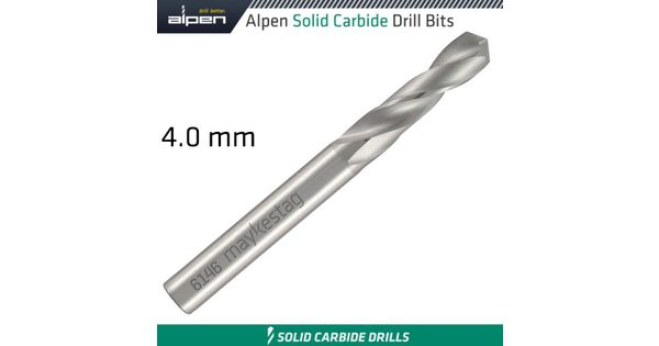 Alpen Solid Carbide Drill Bit 4.0 product image