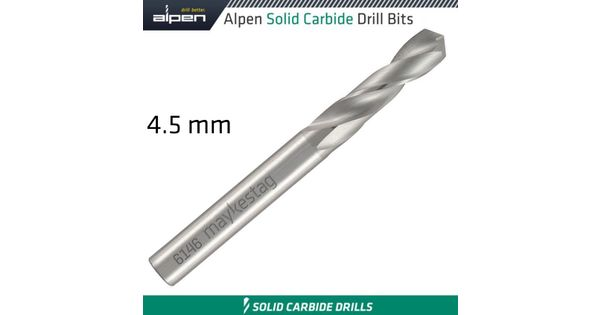 Alpen Solid Carbide Drill Bit 4.5 product image