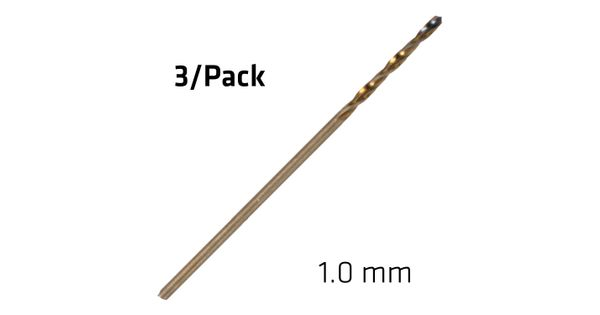 Hss Sprint Master 1.0 Mm X3 Sleeved Din338 Alpen Drill Bit product image