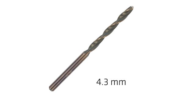 Hss Sprint Master 4.3mm Bulk Din 338 Alpen Drill Bit product image