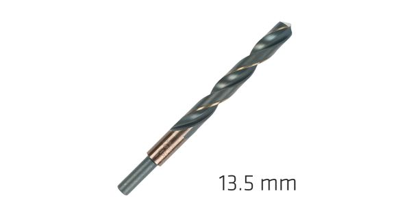 Hss Sprint Master 13.5mm Red Shank 9.5mm X1 Sleeved Din338 Alpen Drill product image