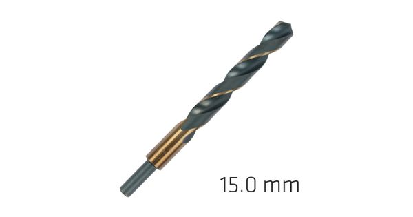 Hss Sprint Master 15.0mm Red Shank 9.5mm X1 Sleeved Din338 Alpen Drill product image