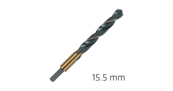 Hss Sprint Master 15.5mm Red Shank 9.5mm X1 Sleeved Din338 Alpen Drill product image