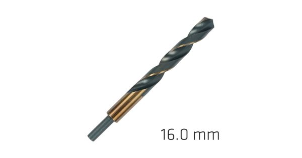 Hss Sprint Master 16.0mm Red Shank 9.5mm X1 Sleeved Din338 Alpen Drill product image