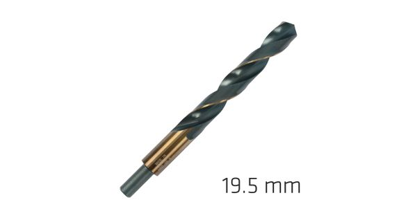 Hss Sprint Master 19.5mm Red Shank 12.5mm X1 Sleeved Din338 Alpen Dril product image