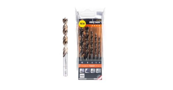 Timber Twist Wood Drill Bit Set Ptm5-5 4, 5, 6, 8, 10.0mm product image