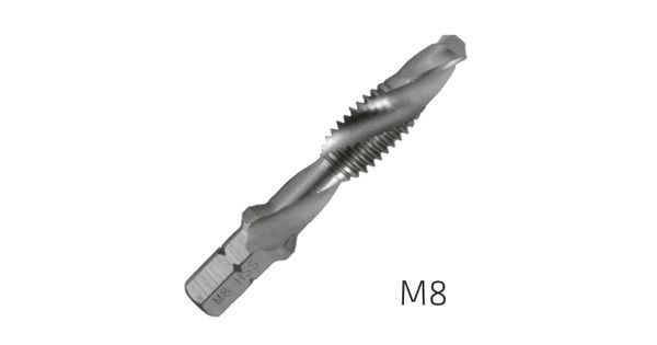 Alpen Combination Tap Plw M8 1/4' Shank product image