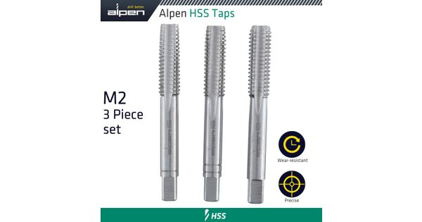 Hand Tap Set In Pouch M2 Hss 0.5mm Pitch product image
