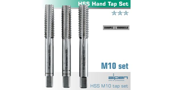 Hand Tap Set In Pouch M10 Hss 1.5mm Pitch product image
