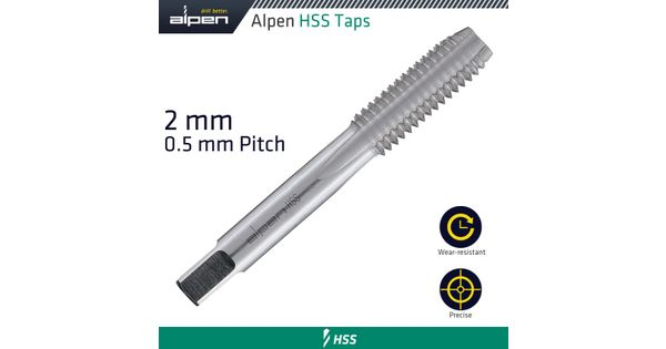 Tap 2mm Hss In Pouch 0.5mm Pitch product image