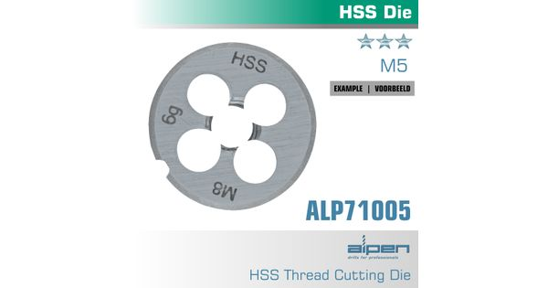 Die 5mm Round 25x9mm In Pouch Hss 0.8mm Pitch product image