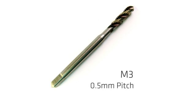 Machine Tap Cobalt 3mm Spiral Fluted In Pouch 0.5mm Pitch product image