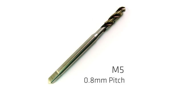 Machine Tap Cobalt 5mm Spiral Fluted In Pouch 0.8mm Pitch product image
