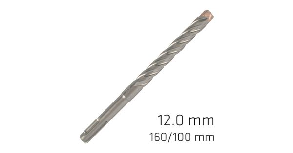 Force X 12.0 X160/100 Sds-plus Rebar Drill Bit X4 Cutting Edges - Bulk product image