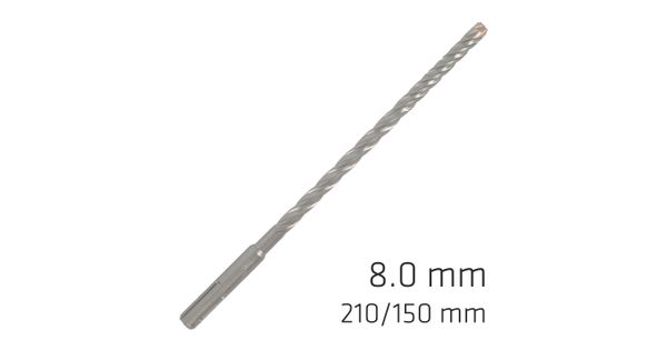 Force X 8.0 X 210/150 Sds-plus Rebar Drill Bit X4 Cutting Edges - Bulk product image
