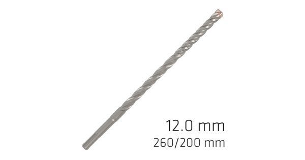 Force X 12.0 X 260/200 Sds-plus Rebar Drill Bit X4 Cutting Edges - Bul product image