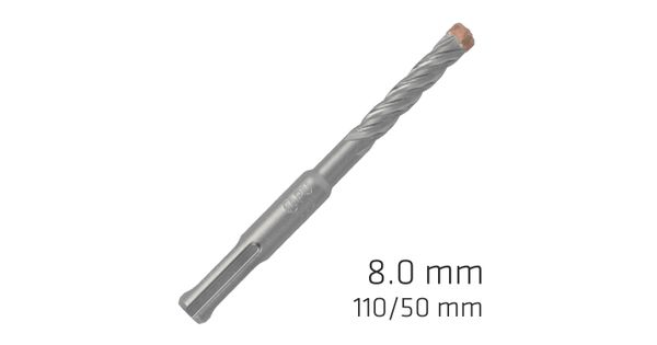 Force X 8.0 X 110/050 Sds-plus Rebar Drill Bit X4 Cutting Edges product image
