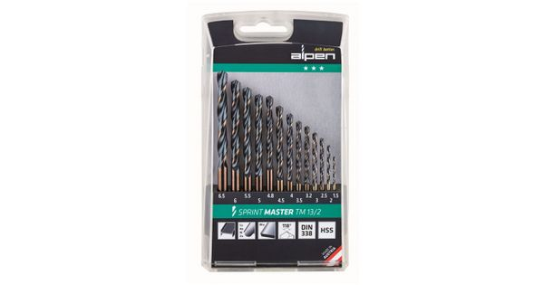 Hss Sprint Master Drill Bit Set 13 Piece 1.5-6.5 3.2+4.8 Tm13-2 product image
