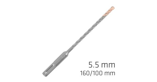 Force X 5.5 X 160/100 Sds-plus Rebar Drill Bit X4 Cutting Edges product image