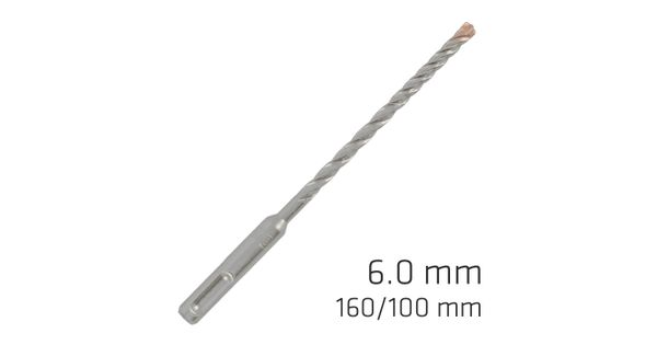 Force X 6.0 X 160/100 Sds-plus Rebar Drill Bit X4 Cutting Edges product image