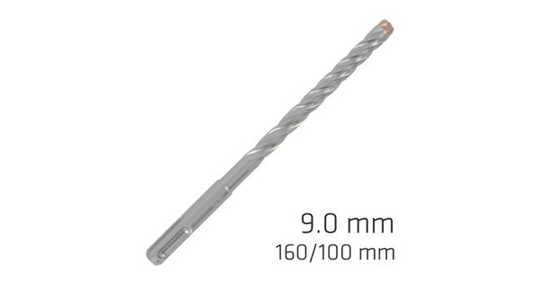 Force X 9.0 X 160/100 Sds-plus Rebar Drill Bit X4 Cutting Edges product image