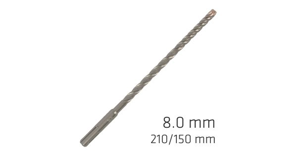 Force X 8.0 X 210/150 Sds-plus Rebar Drill Bit X4 Cutting Edges product image